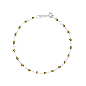 Classic Gigi Gold bracelet, White Gold, 6.7"