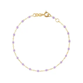 Classic Gigi Lilac bracelet, Yellow Gold, 6.7"