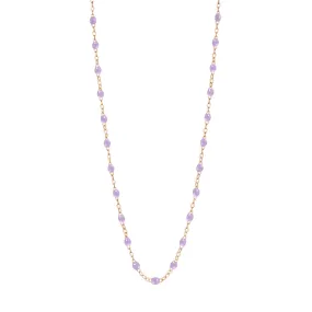 Classic Gigi Lilac necklace, Rose Gold, 17.7"