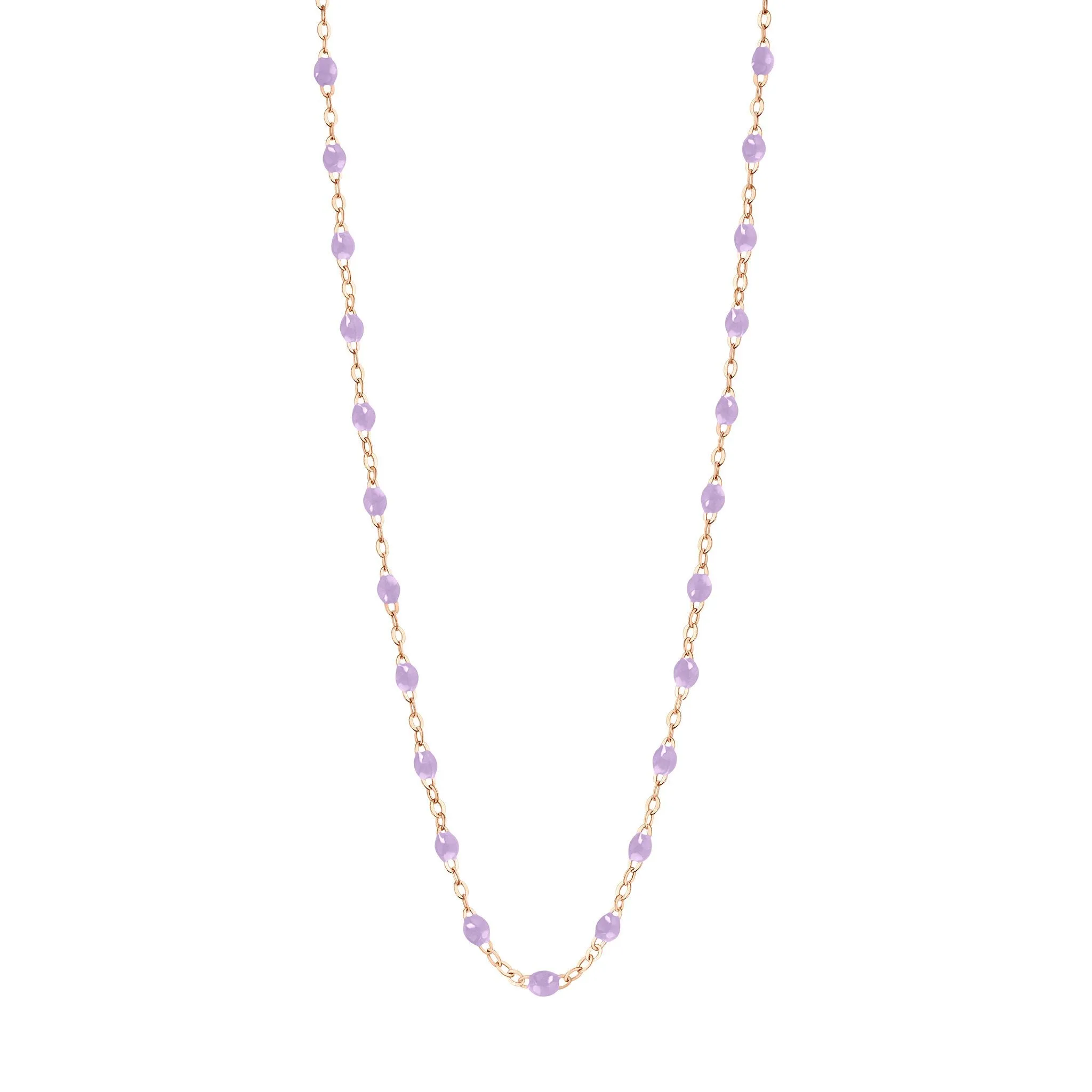 Classic Gigi Lilac necklace, Rose Gold, 17.7"