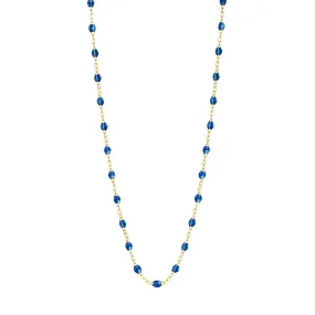 Classic Gigi Sapphire necklace, Yellow Gold, 19.7"