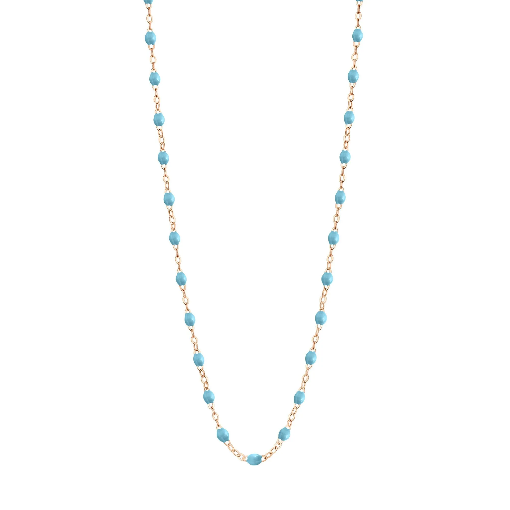 Classic Gigi Turquoise necklace, Rose Gold, 17.7"