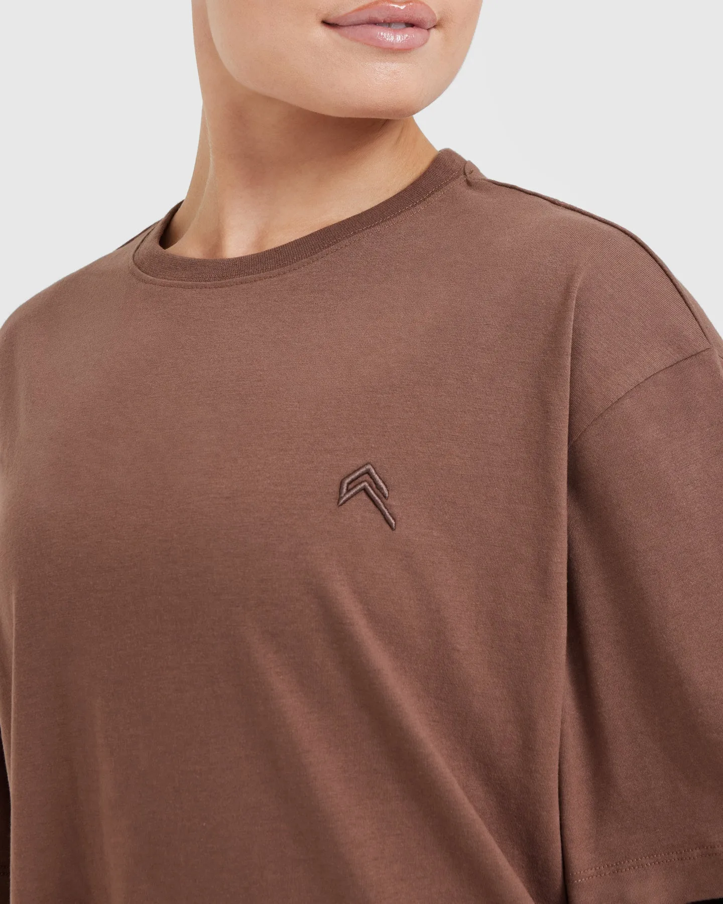 Classic Oversized Lightweight T-Shirt | Chestnut