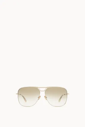 Classic V Metal Navigator Sunglasses in Gold