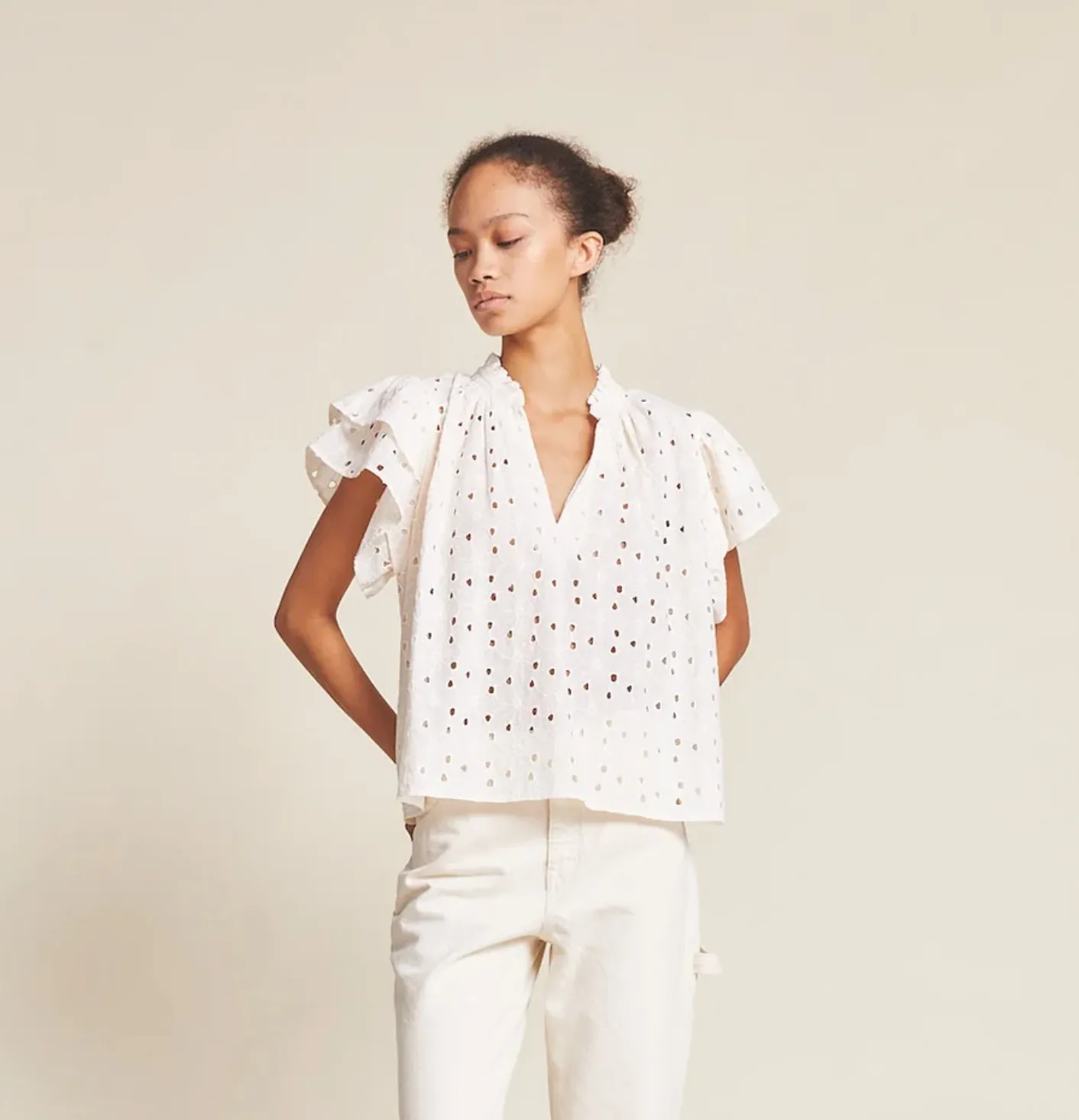 Clover Blouse ~ Daisy Eyelet