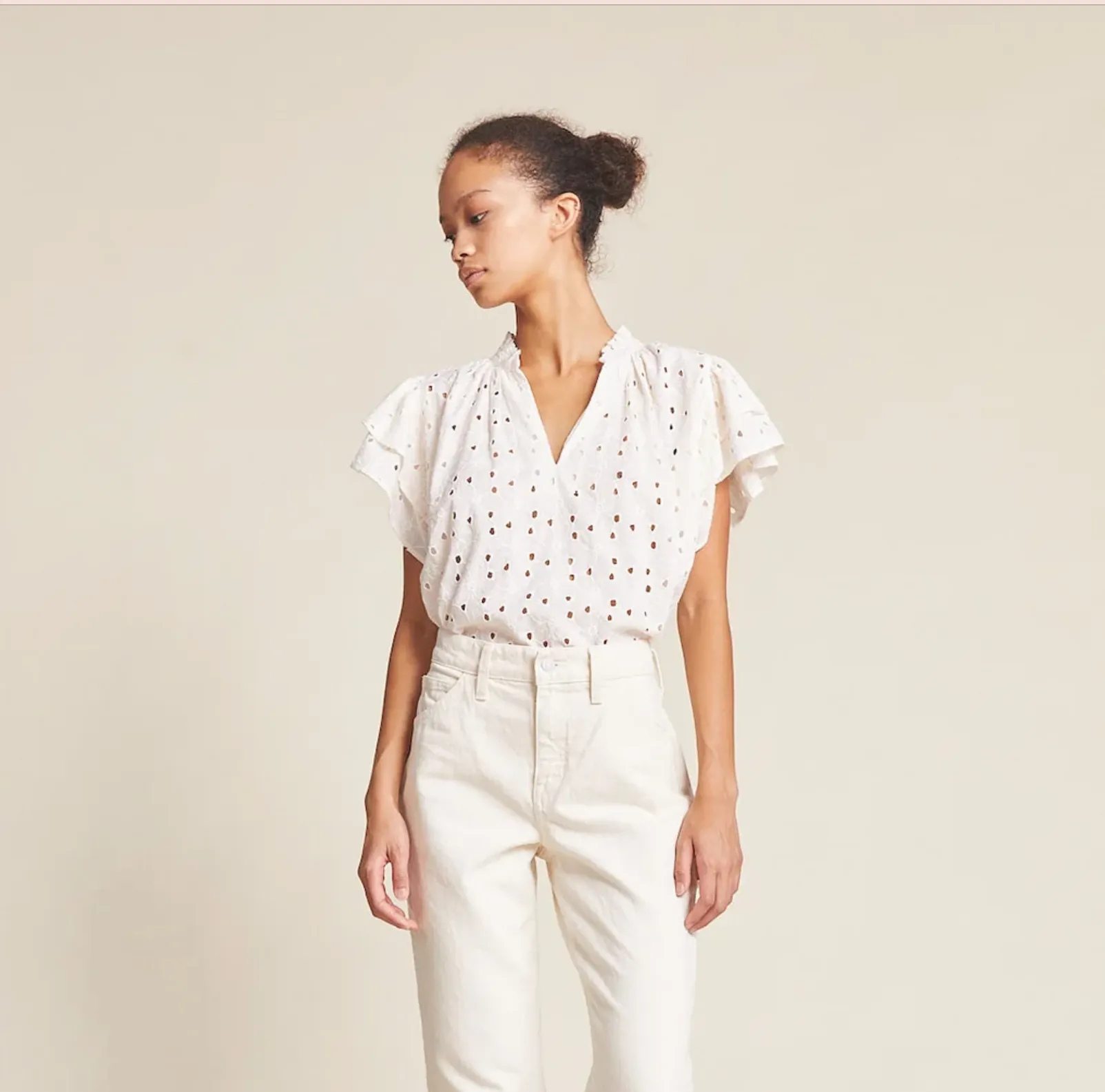 Clover Blouse ~ Daisy Eyelet