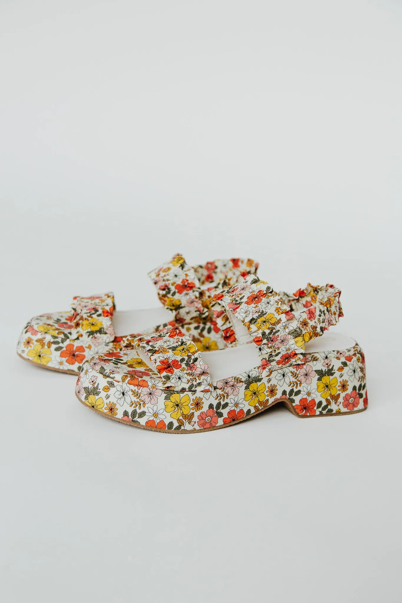 Coconuts by Matisse: Jean Platform Sandal in White Floral