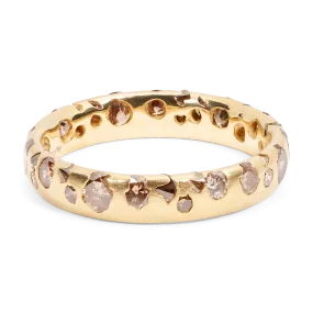 Cognac Diamond Confetti Ring - Size 6.5 - 11568