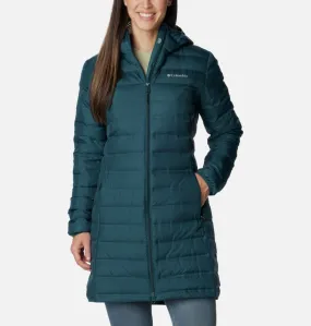 Columbia Ladies Lake 22 Long Hooded Down Jacket -NIGHT