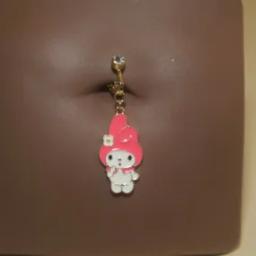 Dangle Kitty Navel Clip Non Piercing Belly Button