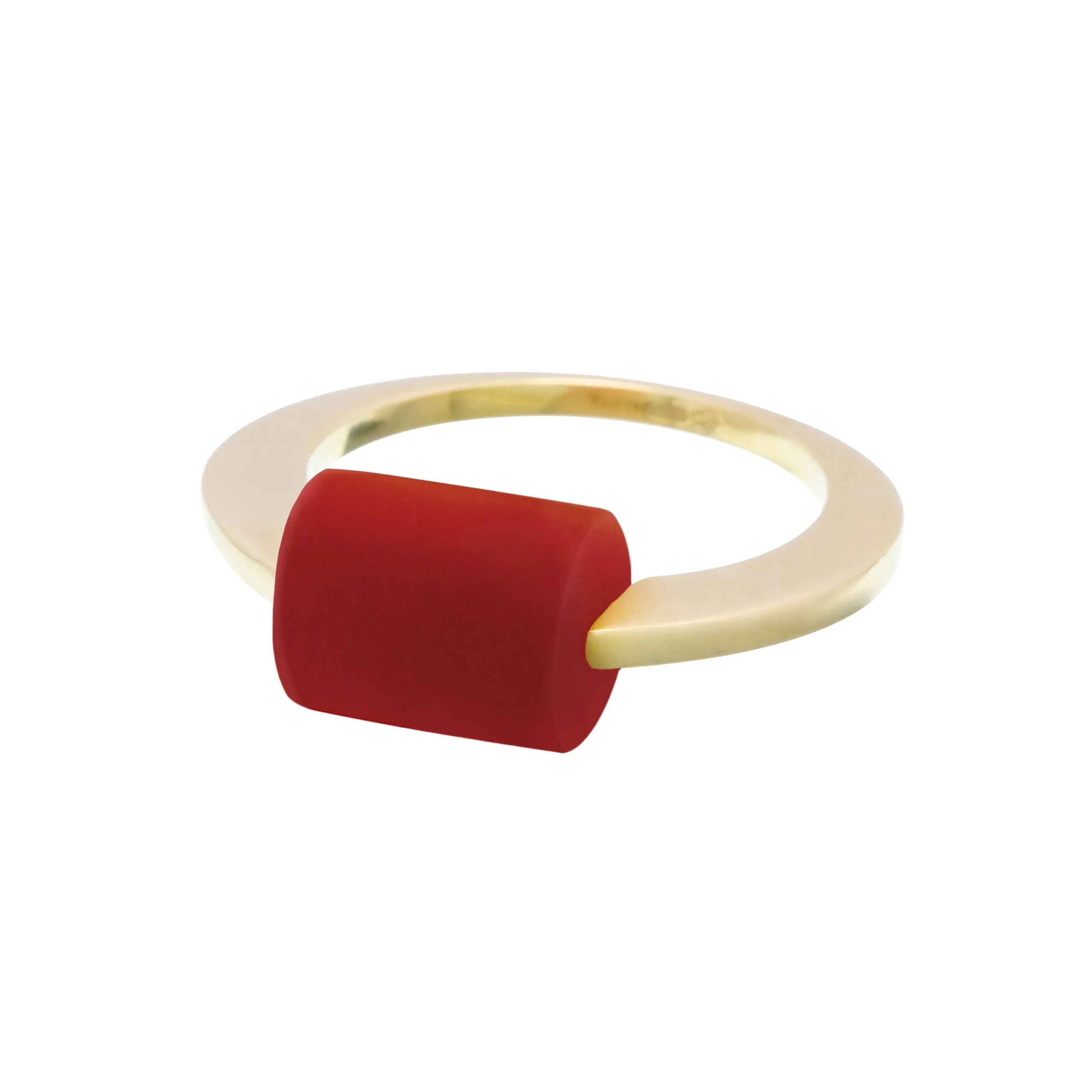 DECO CILINDRO CARNELIAN RING