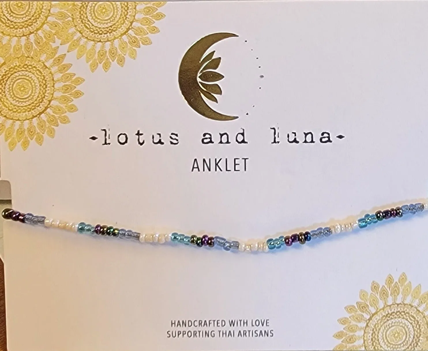 Deep Dive Beaded Anklet