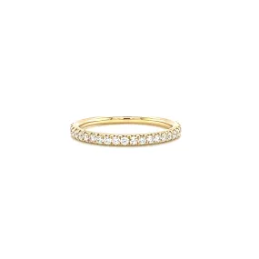 Diamond Ring with Twenty Four Diamonds in 14K Yellow Gold