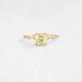 Distance Ring, 1.4ct. Light Yellow Diamond