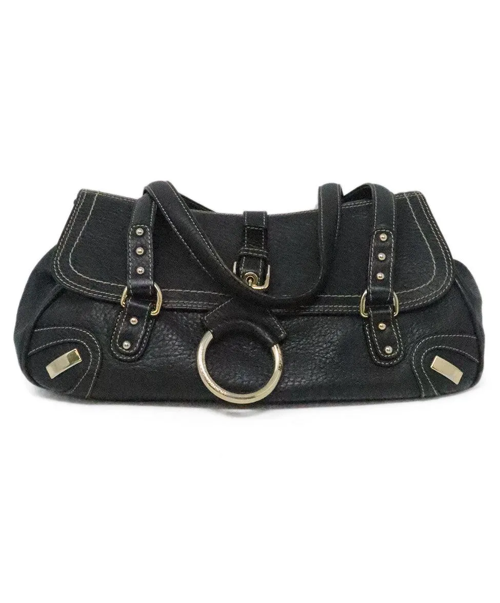 Dolce & Gabbana Black Leather Satchel Bag