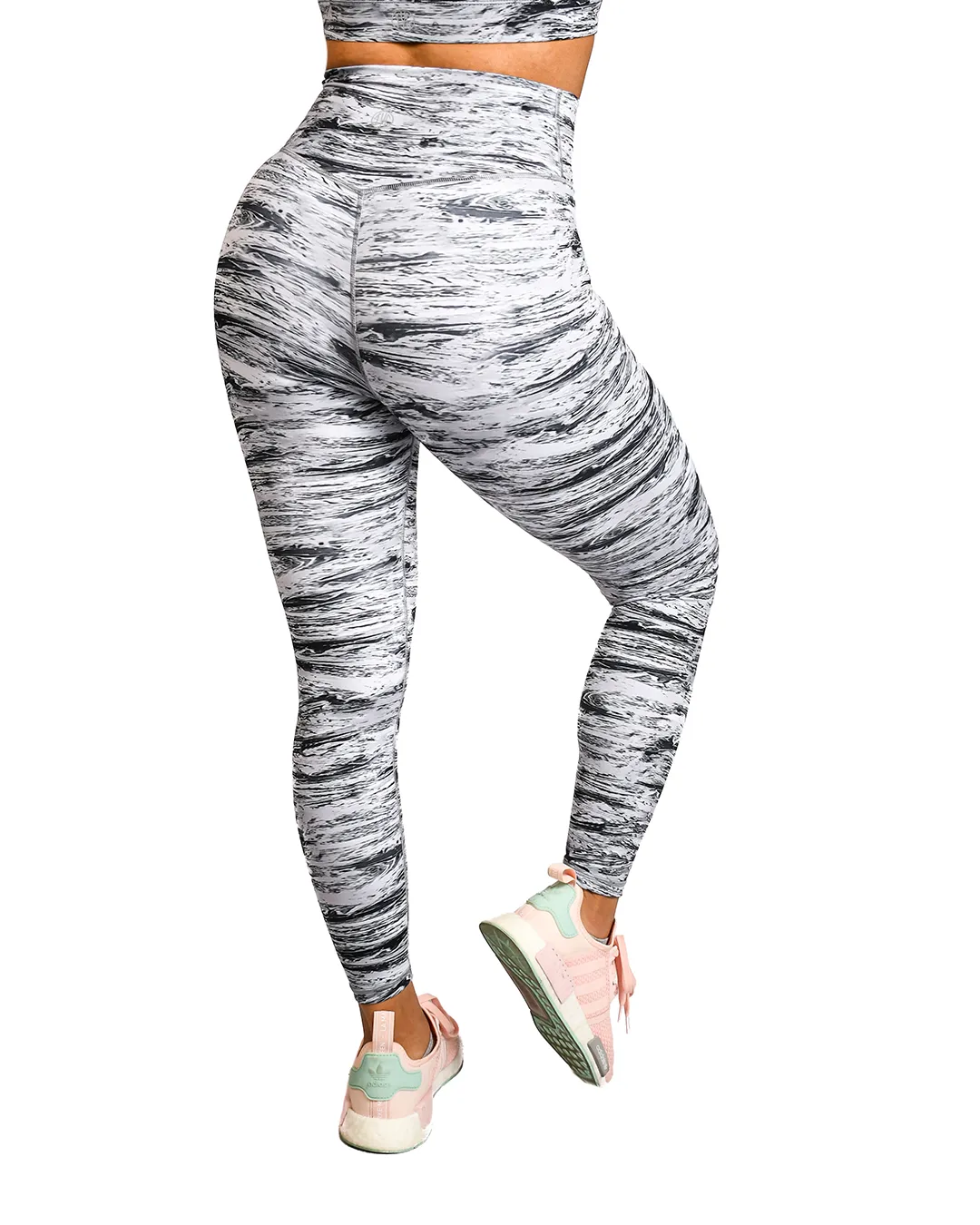 Effortless Vortex Classic Leggings- Abstract Stripe