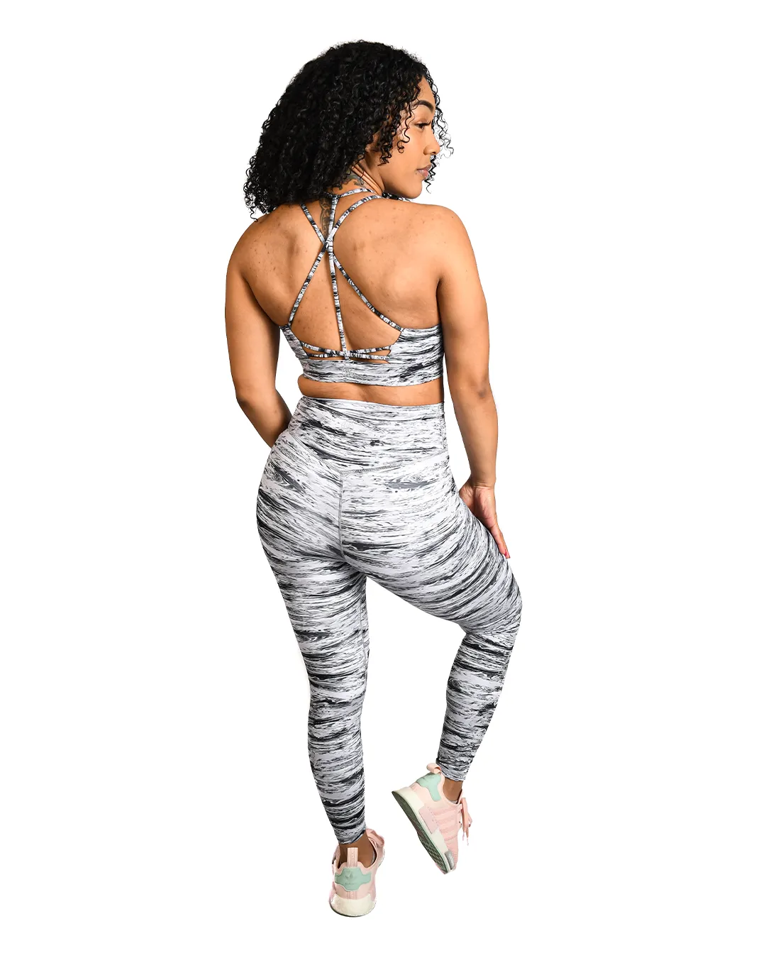 Effortless Vortex Classic Leggings- Abstract Stripe