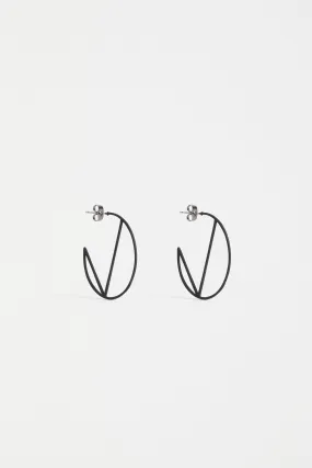 Elk The Label - Almi Hoop Earring - Black