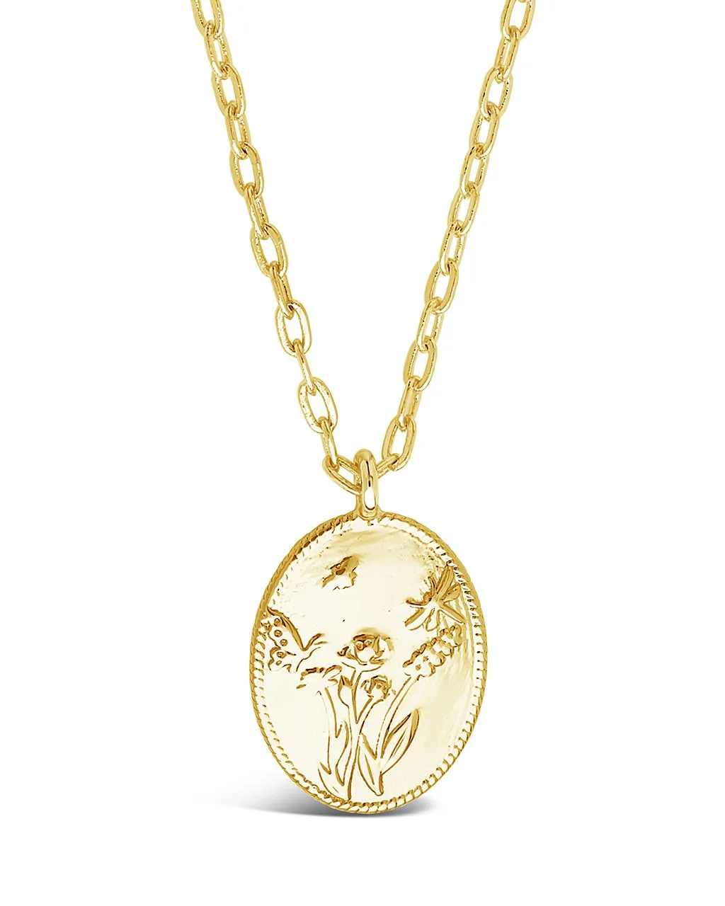 Engraved Garden Pendant by Sterling Forever