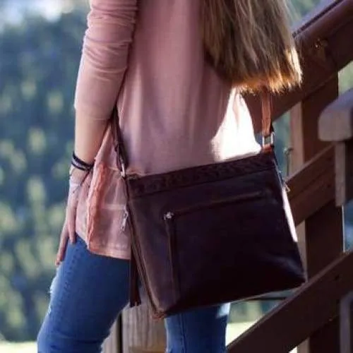 Faith Leather Lockable Concealed Carry Crossbody Purse