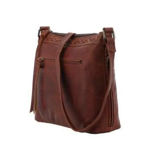 Faith Leather Lockable Concealed Carry Crossbody Purse