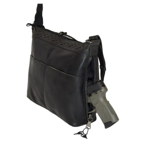 Faith Leather Lockable Concealed Carry Crossbody Purse