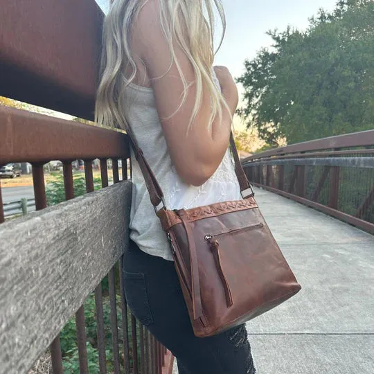 Faith Leather Lockable Concealed Carry Crossbody Purse