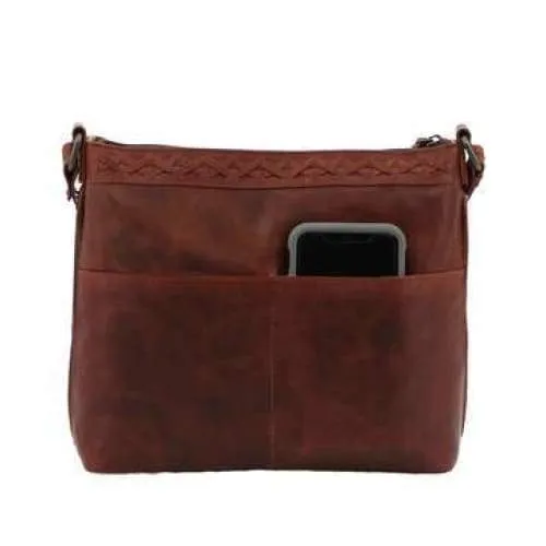 Faith Leather Lockable Concealed Carry Crossbody Purse