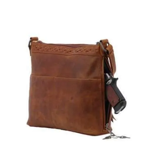 Faith Leather Lockable Concealed Carry Crossbody Purse