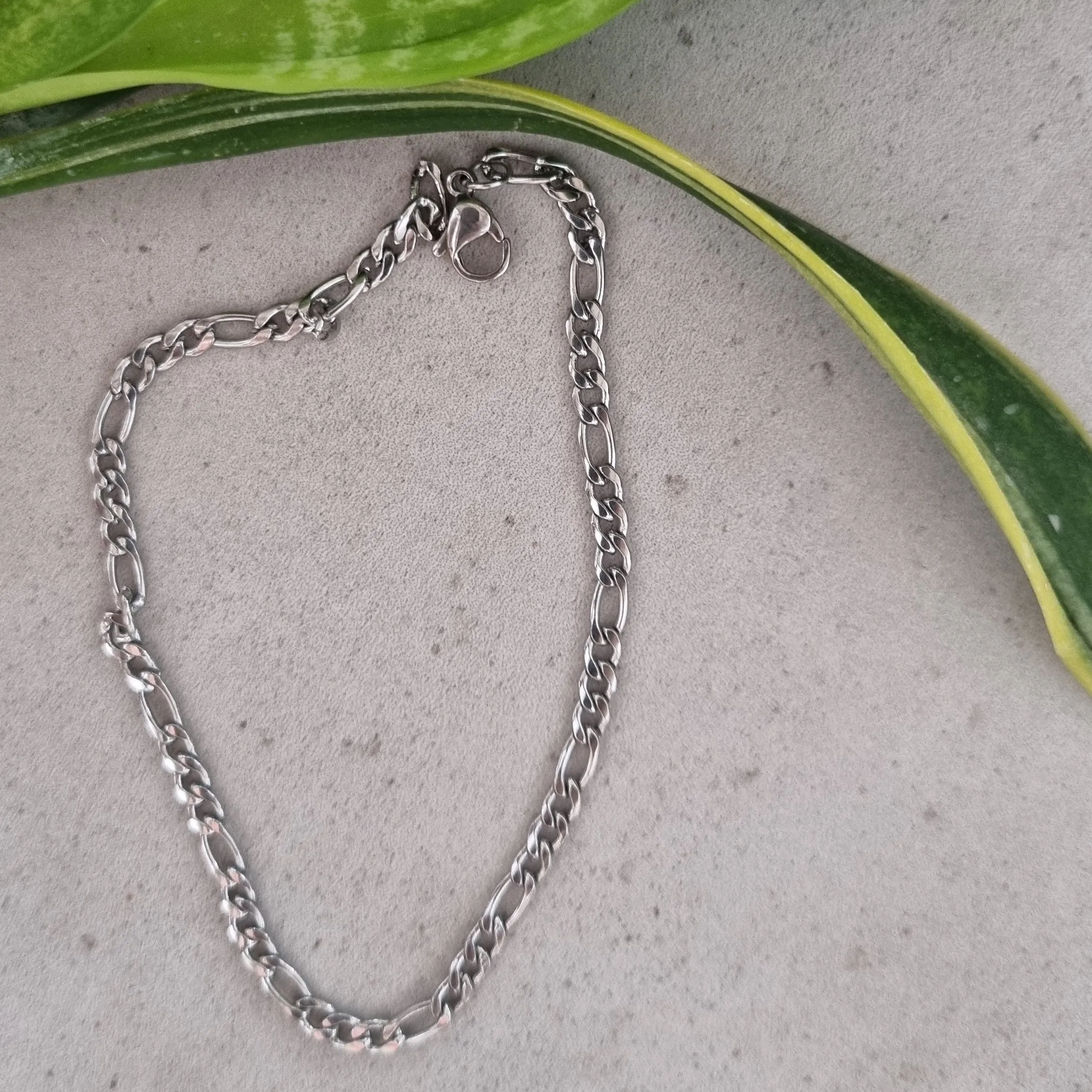 Figaro silver anklet