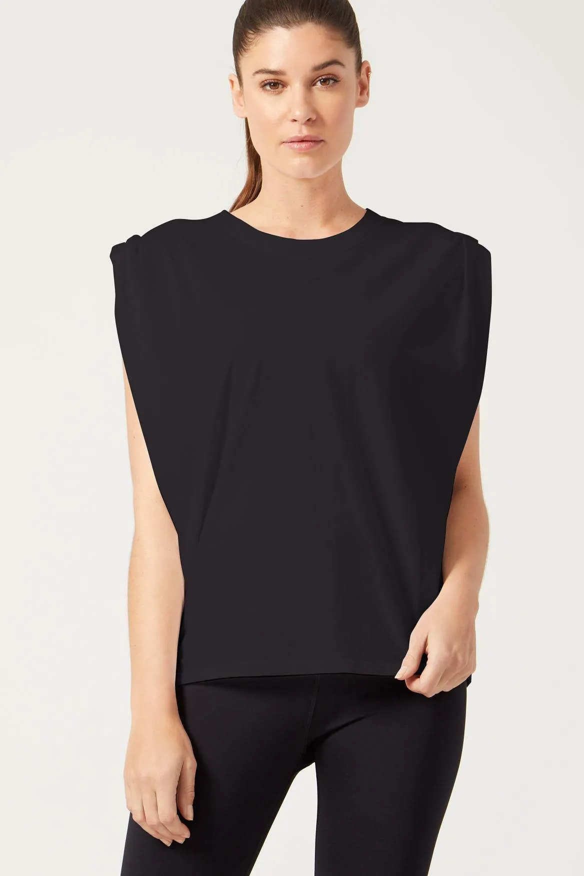 Fiona Muscle Tee Black