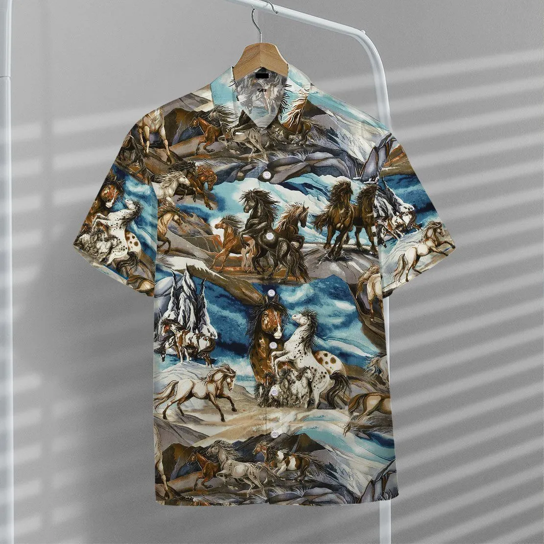 Gearhuman 3D Horse Hawaii Shirt