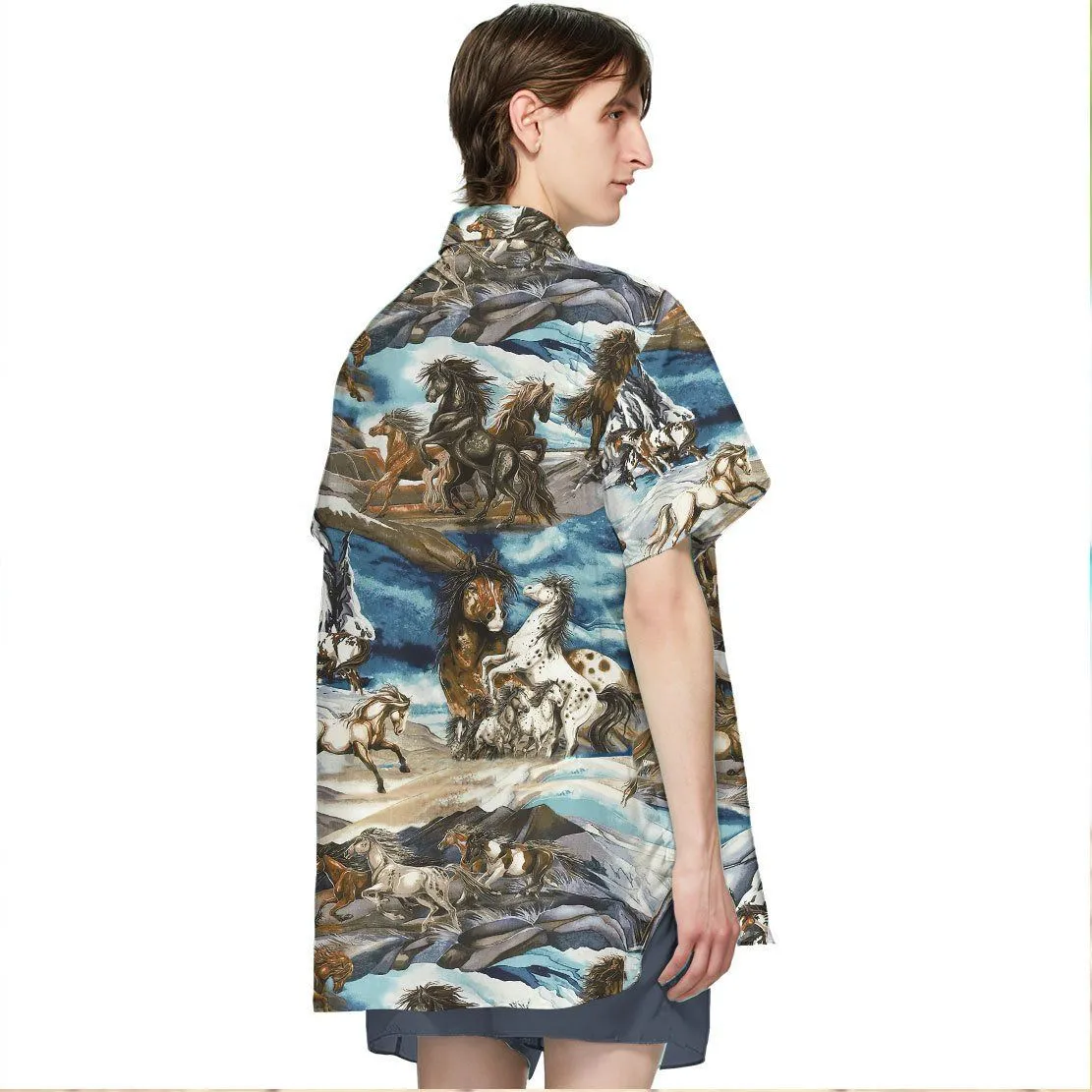 Gearhuman 3D Horse Hawaii Shirt