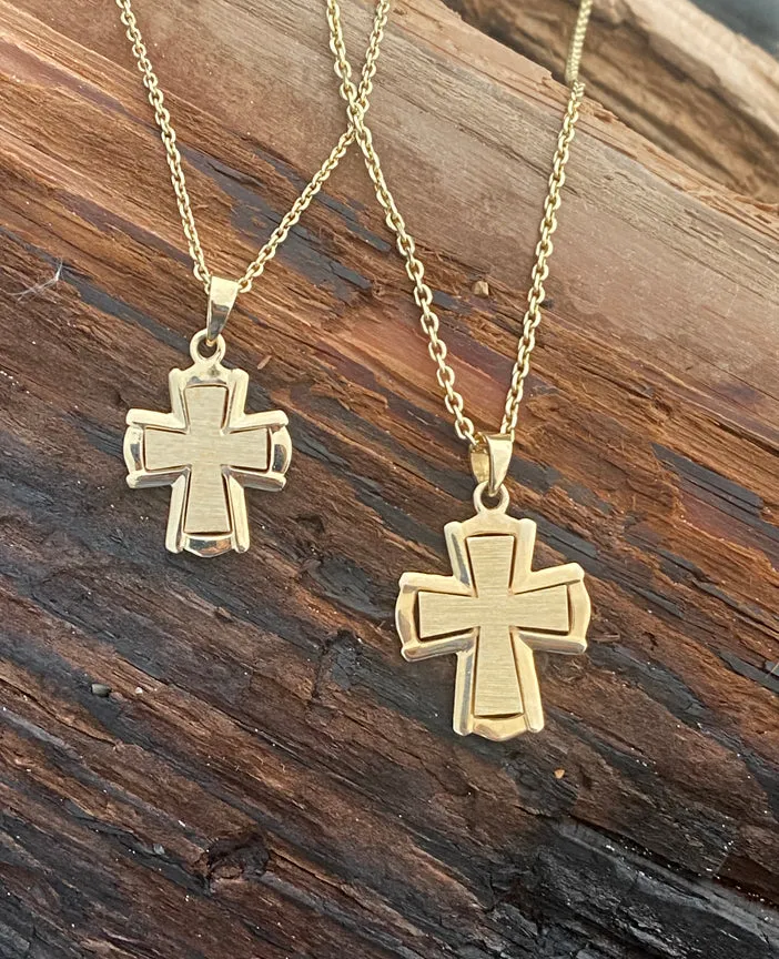 Glorious Ephesians 3:16 Gold Cross