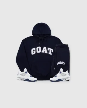 GOAT Arch Logo Chenille Sweatsuit (Midnight Navy)