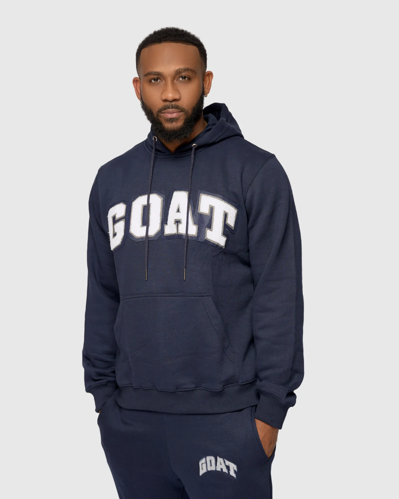 GOAT Arch Logo Chenille Sweatsuit (Midnight Navy)