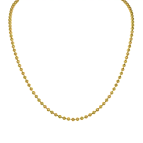 Gold Ball 3mm Chain 16”