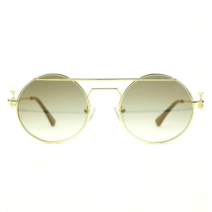 Gold Gods Luminaries Brown Gradient Sunglasses