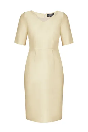 Gold Sateen Dress - Amelia