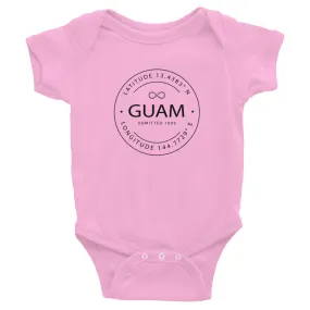 Guam - Infant Bodysuit - Latitude & Longitude