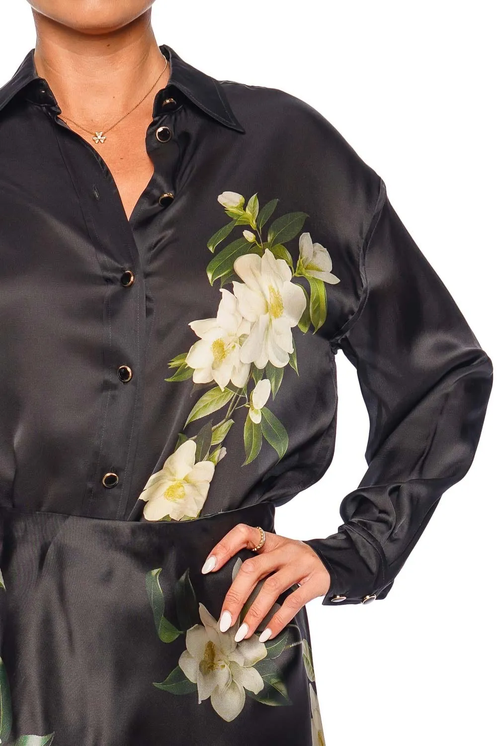 Harmony Black Magnolia Manstyle Shirt