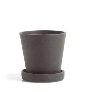 HAY Small Flowerpot with Saucer - Plum