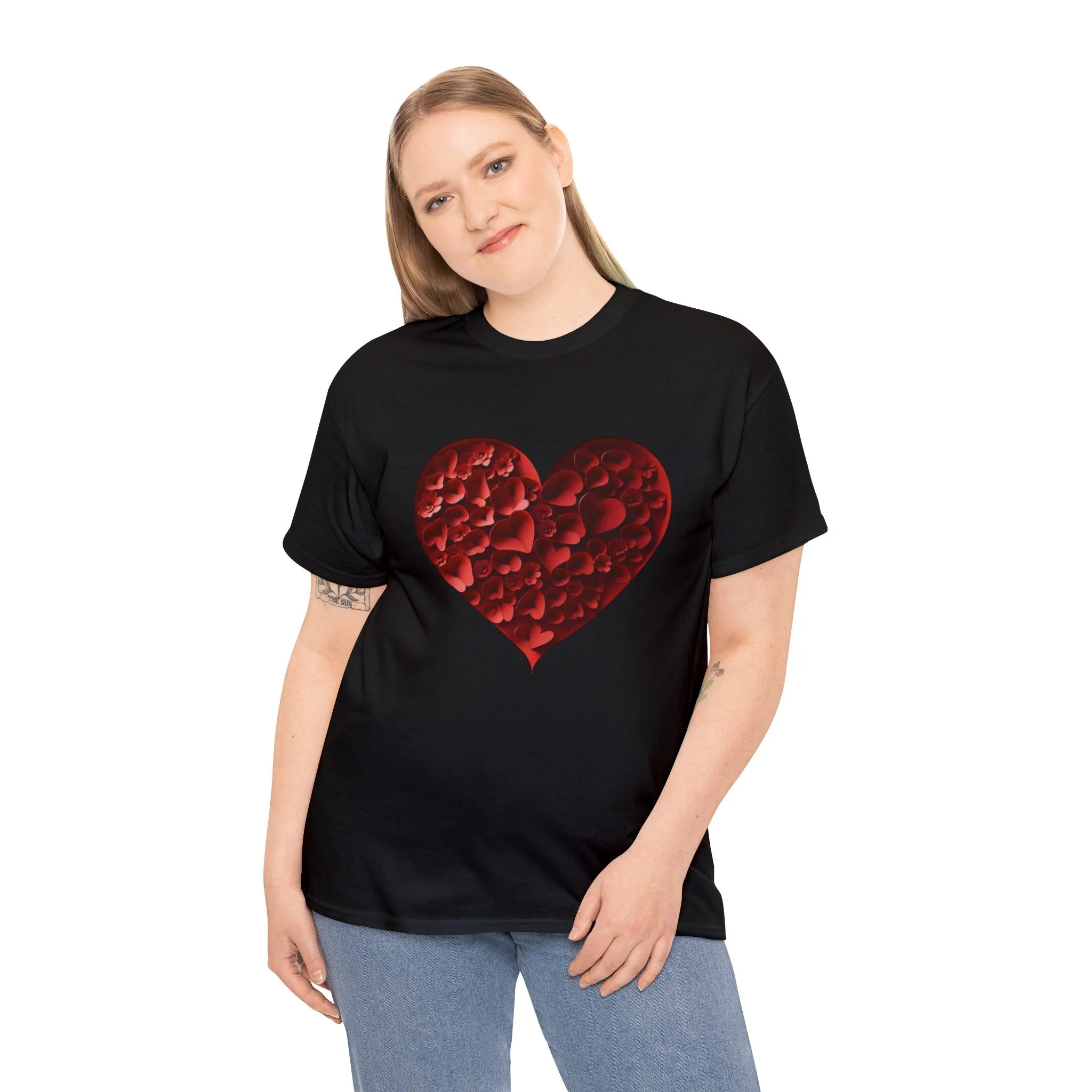 Heart Blooms - Unisex Heavy Cotton Tee - S-XL