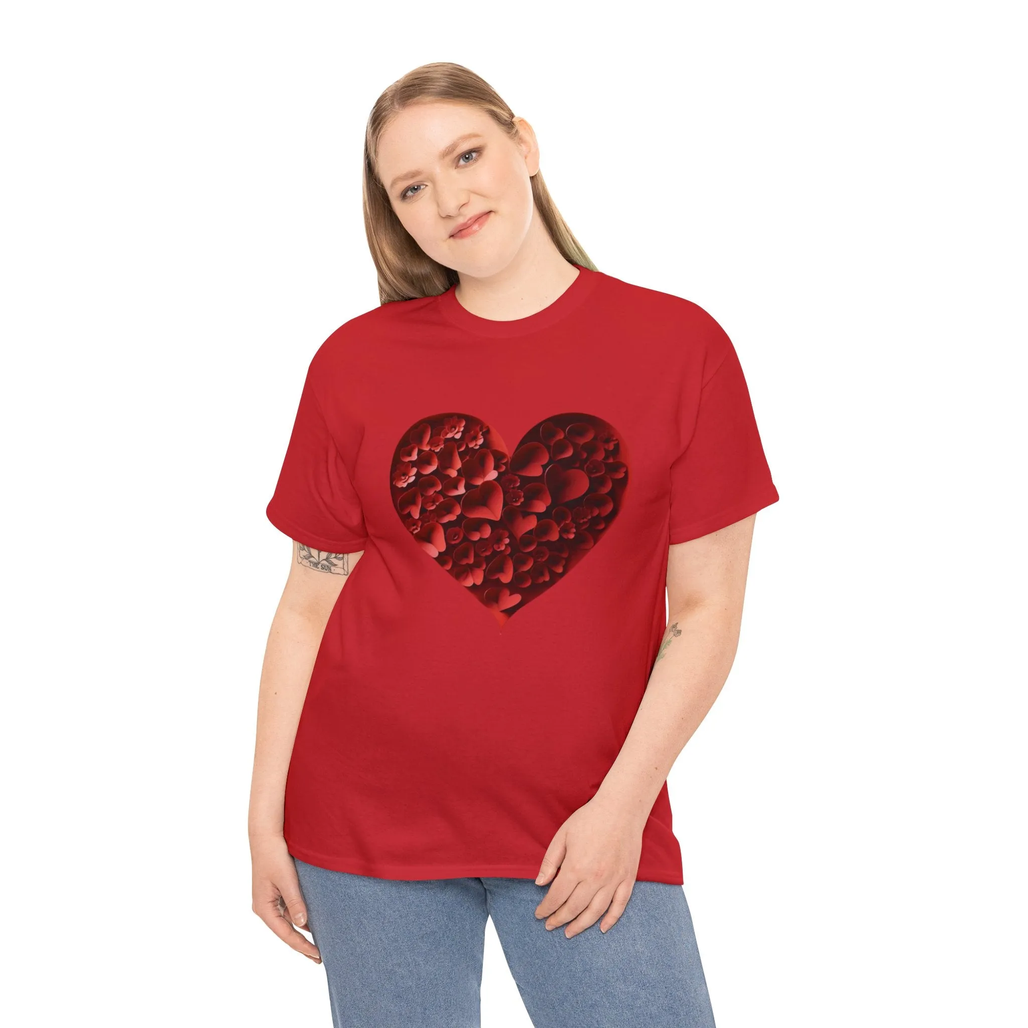 Heart Blooms - Unisex Heavy Cotton Tee - S-XL