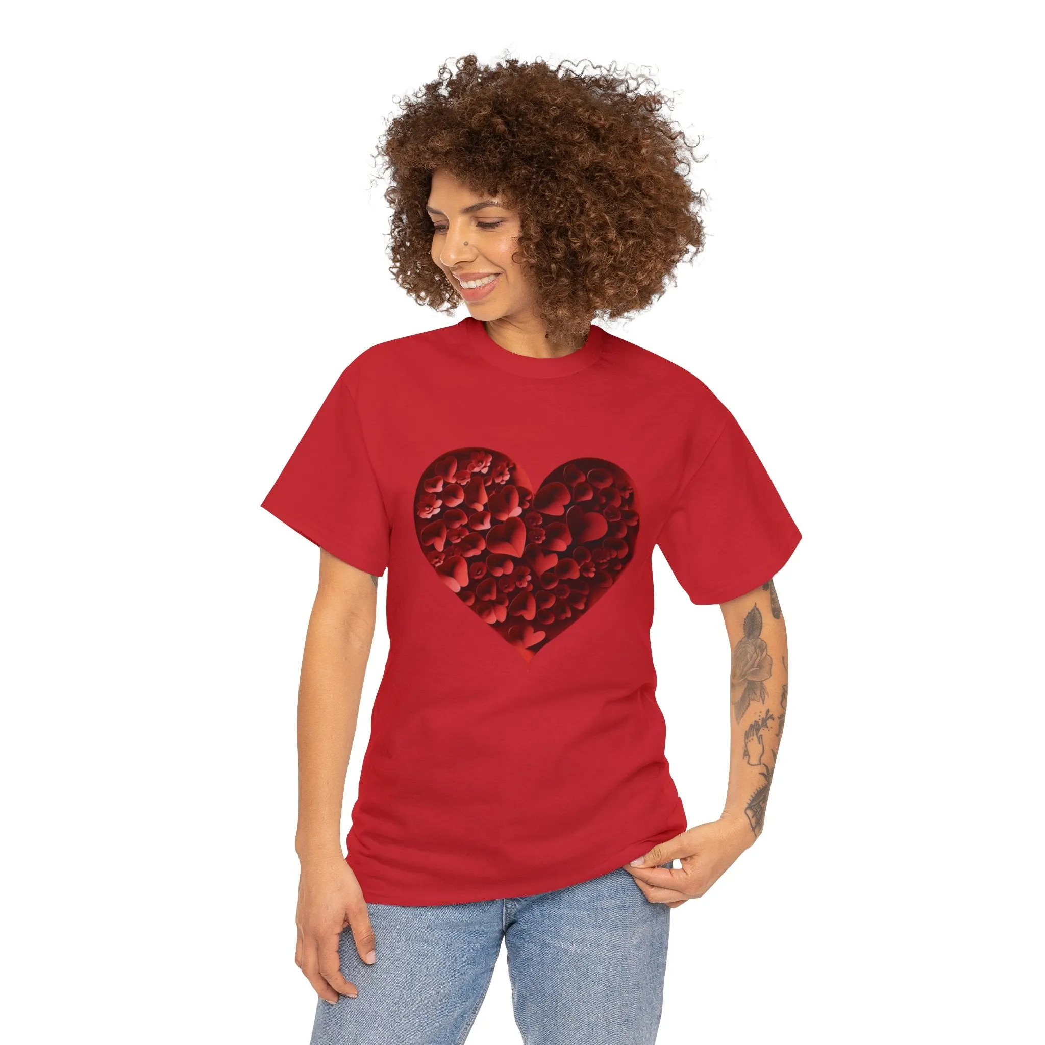 Heart Blooms - Unisex Heavy Cotton Tee - S-XL