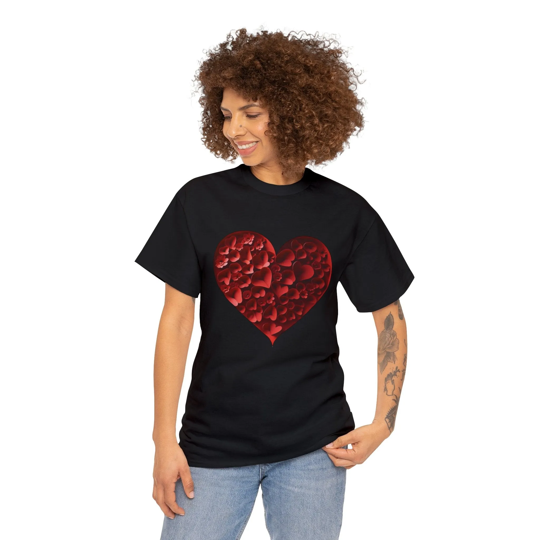 Heart Blooms - Unisex Heavy Cotton Tee - S-XL