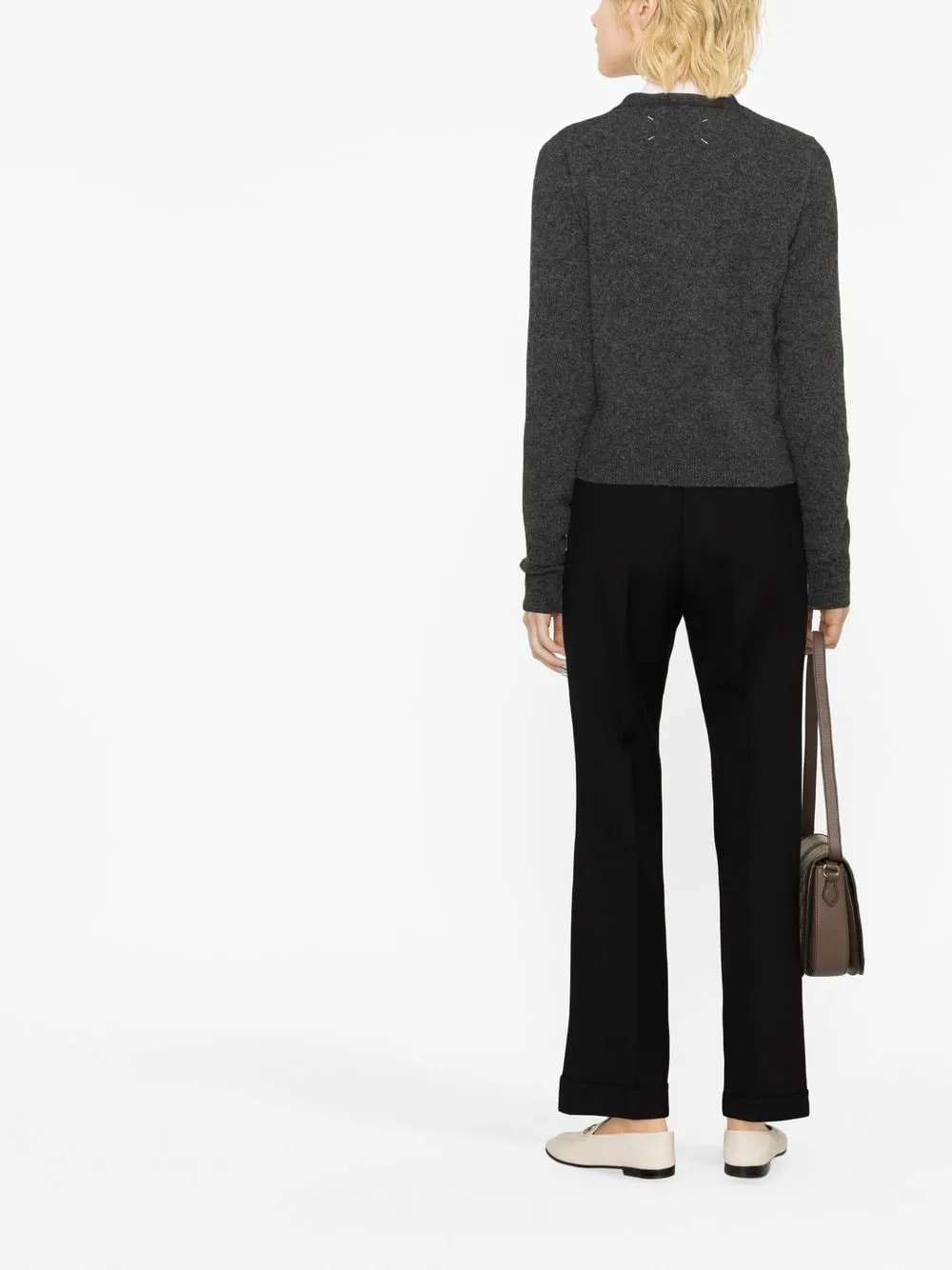 HIGH-WAISTED WOOL TROUSERS