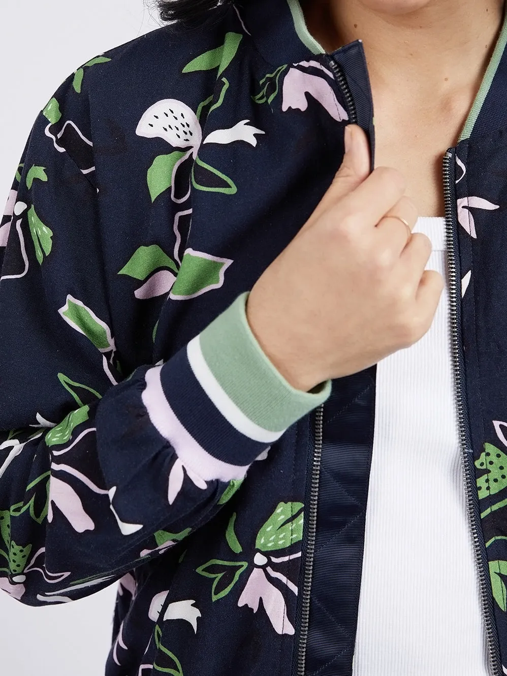 Idyll Floral Bomber Jacket