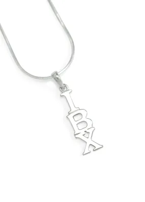 Iota Beta Chi Classic Sterling Silver Lavaliere Pendant