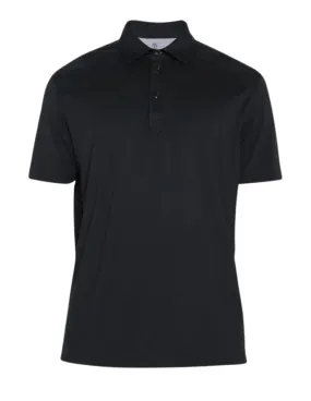 Jersey Polo Short Sleeve Shirt | Black